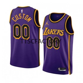 Maillot NBA Los Angeles Lakers Personnalisable Jordan 2022-23 Statement Edition Violet Swingman - Homme